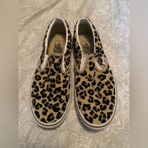 Cheetah Print Vans Women Size 8